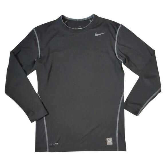 Nike Pro Combat Shirt Dri-Fit Long Sleeve Boys XXL Men S Activewear Athletic - Picture 1 of 10